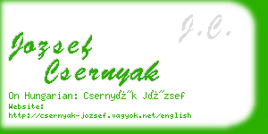 jozsef csernyak business card